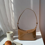 Women Soft PU Leather Shoulder Side Bags Solid Travel Handbags Purses
