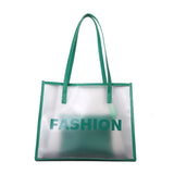 Women Transparent Composite Bags Shoulder Shopping Tote Bag