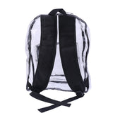 Women Clear PVC Backpack Travel Shoulder Bag School Bookbags