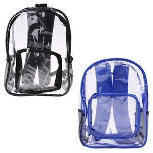 Women Transparent PVC Clear Backpack Travel Shoulder Bag