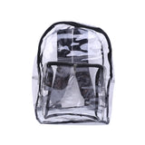 Women Clear PVC Backpack Travel Shoulder Bag School Bookbags