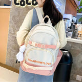 Harajuku Style Women's Travel Backpack Large Capacity Laptop Bag