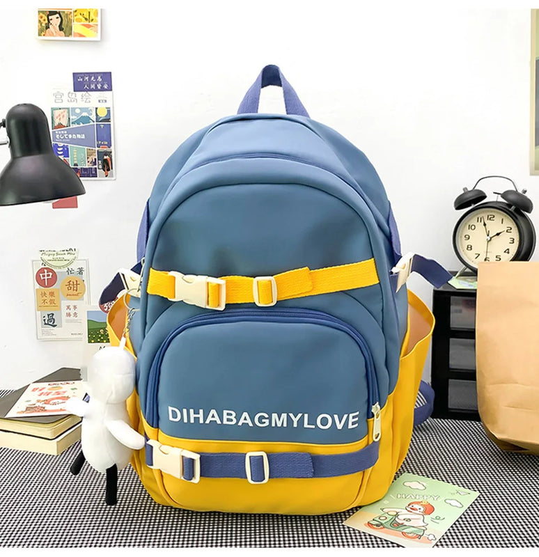 Harajuku Style Women's Travel Backpack Large Capacity Laptop Bag