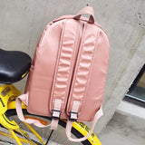 Women Travel Backpack Soft Fabric Casual School Backpack + Handbag