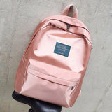 Women Travel Backpack Soft Fabric Casual School Backpack + Handbag