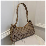 Women Underarm Bag Letter Print Handbag