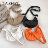 PU Leather Cloud Pleated Women's Underarm Bag