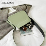 Women Underarm Bags Solid Shoulder Handbags Zipper Clutch PU Leather