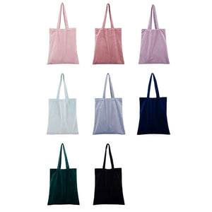 Velvet Shoulder Bag Large Capacity DIY Hand Painted Tote