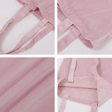 Velvet Shoulder Bag Large Capacity DIY Hand Painted Tote