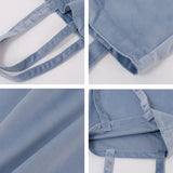 Velvet Shoulder Bag Large Capacity DIY Hand Painted Tote