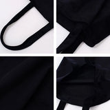 Velvet Shoulder Bag Large Capacity DIY Hand Painted Tote