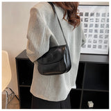 Vintage Oilskin Saddle Handbag Shoulder Bags Solid Messenger Bag