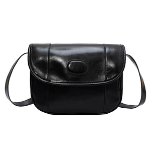Vintage Oilskin Saddle Handbag Shoulder Bags Solid Messenger Bag