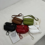 Vintage Oilskin Saddle Handbag Shoulder Bags Solid Messenger Bag