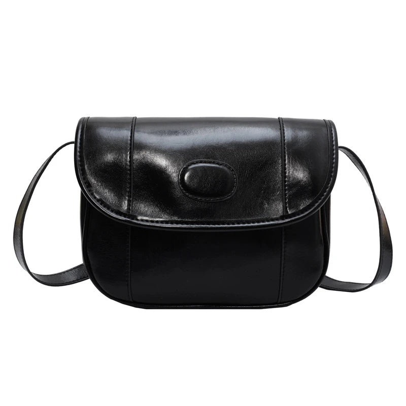 Vintage Oilskin Saddle Handbag Shoulder Bags Solid Messenger Bag