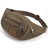 Canvas Waist Bag Chest Pack Hip Hop Bum Pack Phone Pocket Pack
