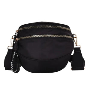Women Waist Bag Large Capacity Crossbody Chest Bags Banana Pack PU Leather