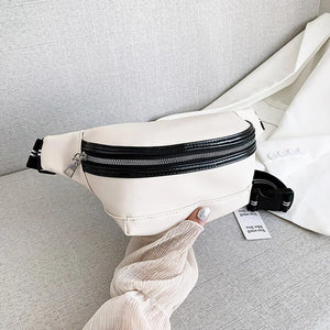 Leather Women Waist Bag Chest Bag Fanny Pack Travel Hip Waist Pack