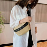 Leather Women Waist Bag Chest Bag Fanny Pack Travel Hip Waist Pack
