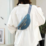 Women Waist Bag Waterproof Shoulder Messenger Bag Sport Casual Ladies