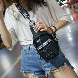 Women Waist Nylon Belt Zipper Waist Bag Casual Chest Bum Bag