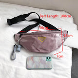 Women Waist Pack PVC Clear Jelly Chest Bag Waterproof Fanny Pack