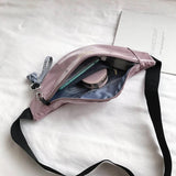 Women Waist Pack PVC Clear Jelly Chest Bag Waterproof Fanny Pack