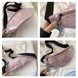 Women Waist Pack PVC Clear Jelly Chest Bag Waterproof Fanny Pack