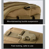 Women Waist Packs Outdoor Survival Molle Pouch Military Tactical Waist Pack Emer