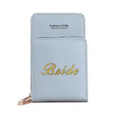 Women Touch Screen Wallet Mobile Phone Bag Pu Leather Storage Purse