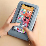 Women Touch Screen Wallet Mobile Phone Bag Pu Leather Storage Purse