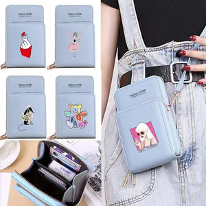 Women Wallets Touch Screen Phone Bag Shoulder Messenger