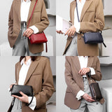 Women Wallets Clutch Bag Leather Small Bags Multi-card Position Compact Diagonal