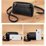Women Wallets Clutch Bag Leather Small Bags Multi-card Position Compact Diagonal