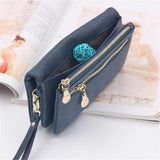 Women Wallets Double Zipper Clutch Purse Portefeuille Handbags