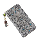 Women Wallets PU Leather Tassel Female Clutch Wallet Purse