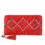 Women Wallets PU Leather Tassel Female Clutch Wallet Purse