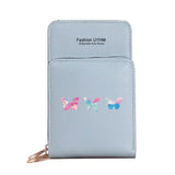Women Wallets Touch Screen Mobile Phone Bag Leather Card Pack