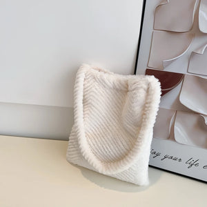 Winter Furry Shoulder Bag Soft Plush Fluffy Fur Crossbody