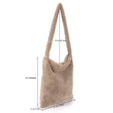 Winter Furry Shoulder Bag Soft Plush Fluffy Fur Crossbody