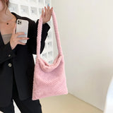Winter Furry Shoulder Bag Soft Plush Fluffy Fur Crossbody
