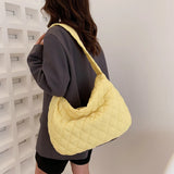 Women Winter Shoulder Bag Large Capacity Quilted Shopper Bag