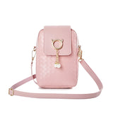 Retro Niche Handbag with Head Pendant Shoulder Bag