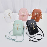 Retro Niche Handbag with Head Pendant Shoulder Bag