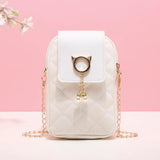 Retro Niche Handbag with Head Pendant Shoulder Bag