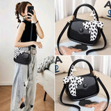 Women Leather Phone Bag Handbag Tote Shoulder Bags Folding Shopping Bag