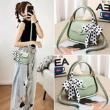 Women Leather Phone Bag Handbag Tote Shoulder Bags Folding Shopping Bag