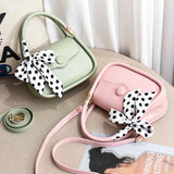 Women Leather Phone Bag Handbag Tote Shoulder Bags Folding Shopping Bag