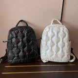 Women's Winter Nylon Backpack Student School Bag Big Capacity Handbag